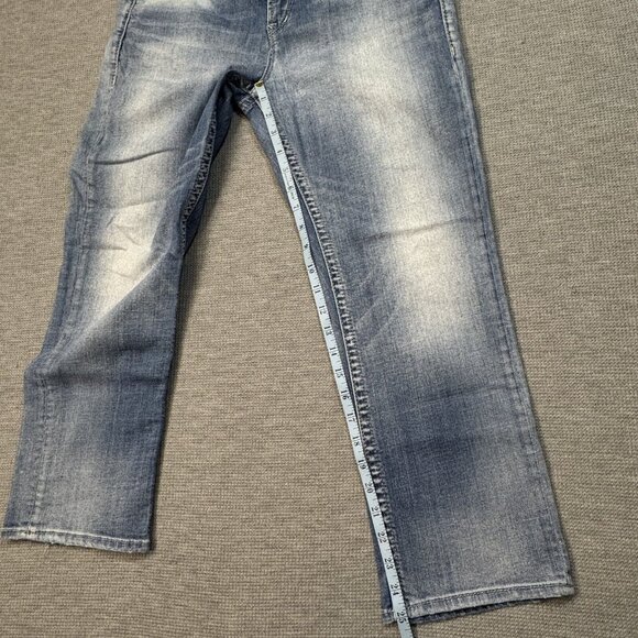 Silver Suki Jeans Womens Blue Denim Super Stretch High Capri Size W30/L22.5 - Picture 12 of 14